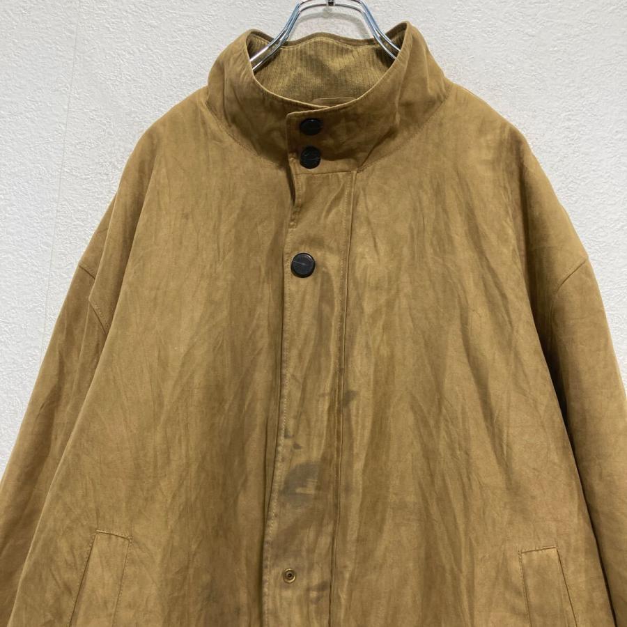 JOS A BANK ジップアップ スウェード調 ジャケット XL カーキ ビッグ