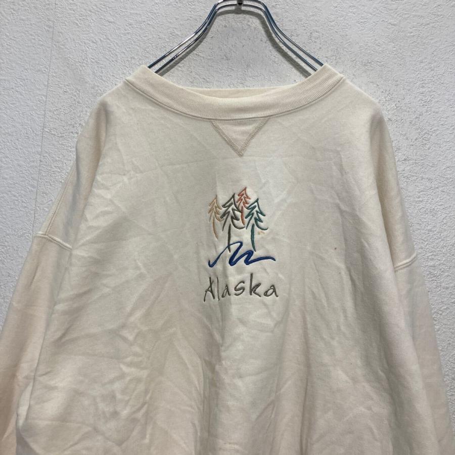 GEAR FOR SPORTS ロゴスウェット トレーナー M アイボリー 裏起毛 古着 