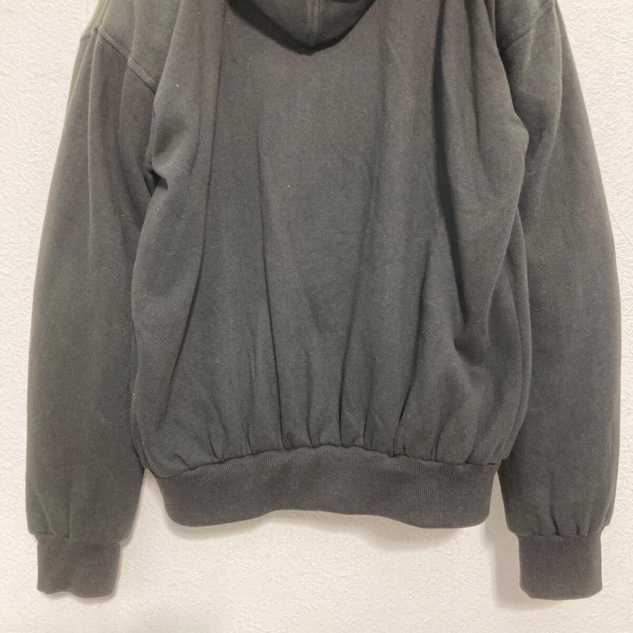 ジップアップ モーターサイクル スウェット パーカー S ブラック 肘当