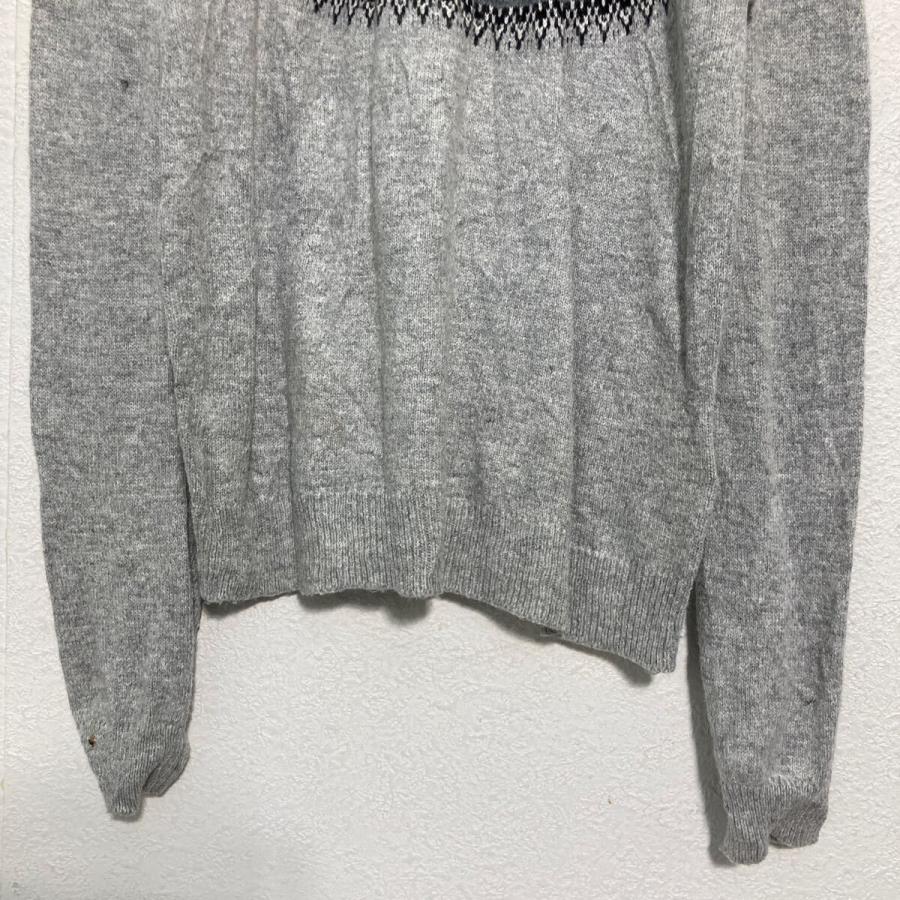 H&M コットン ポリエステル混紡 ニット セーター S レディース グレー