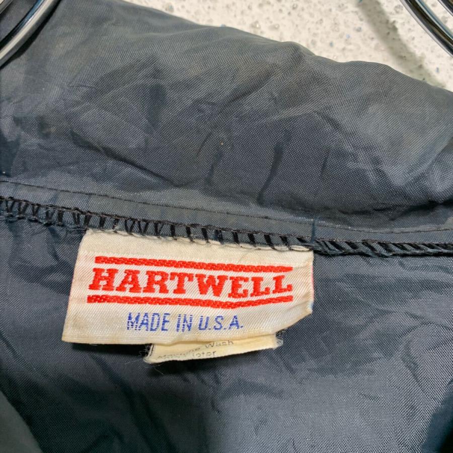 HARTWELL ナイロン コーチジャケット M ネイビー USA製 裏地なし
