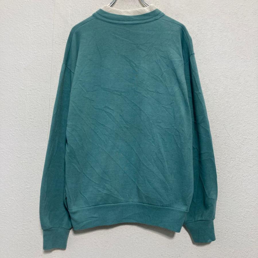 【C.E】バックプリントスウェット Lサイズ ブルー×グリーン シーイー C.E】バックプリントスウェット Lサイズ ブルー×グリーン シーイー