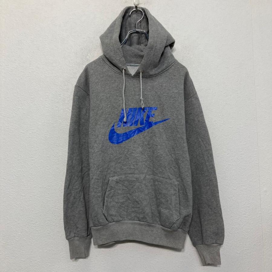 NIKE プリント スウェット パーカー ナイキ S~ グレー プルオーバー 裏 