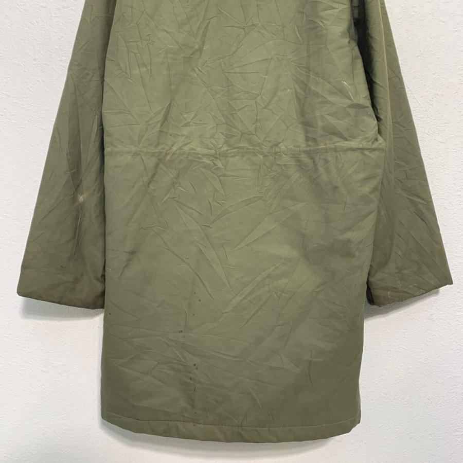 ミリタリー風 ジャケット XL 程 オリーブ フルジップ ファー 切替