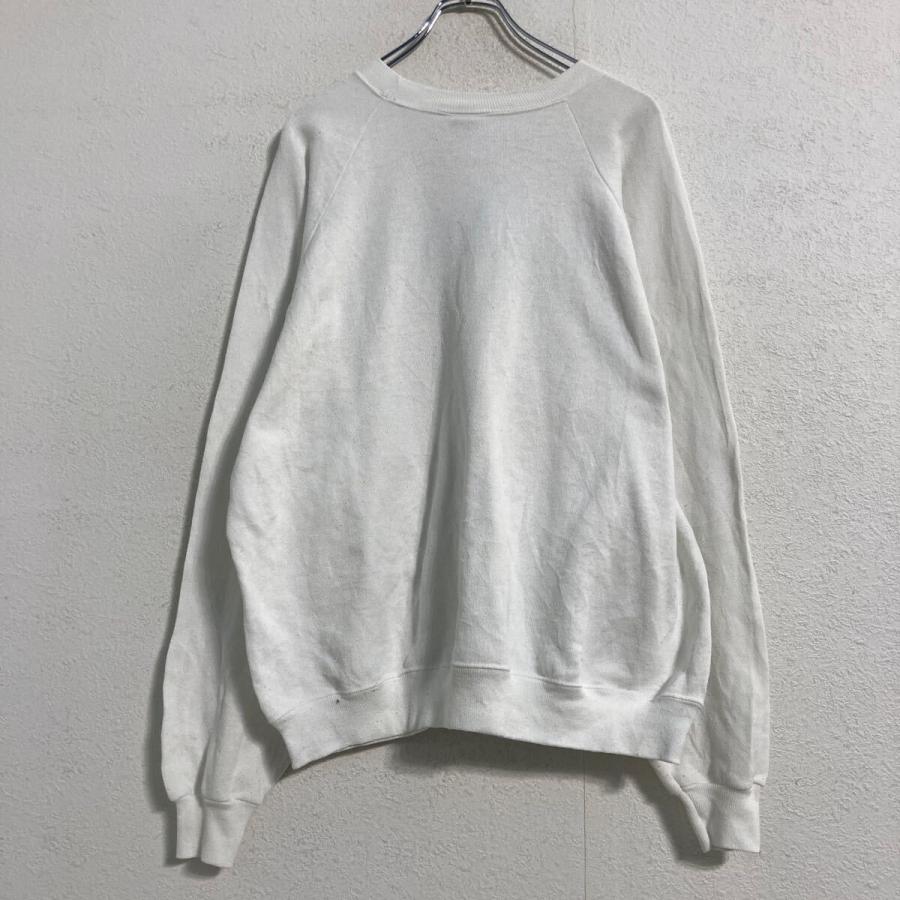 Hanes プリント スウェット トレーナー XL ホワイト ヘインズ