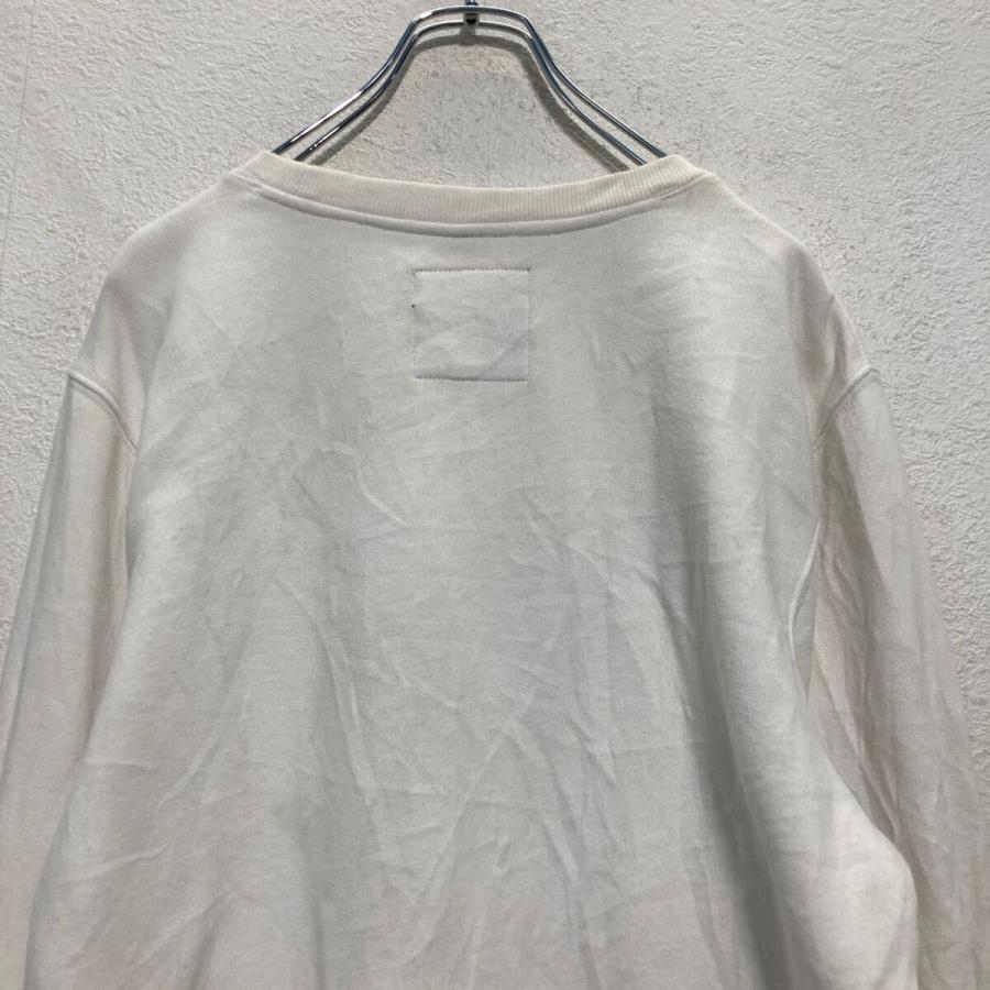 VANS ロゴスウェット トレーナー S ホワイト ヴァンズ 裏起毛