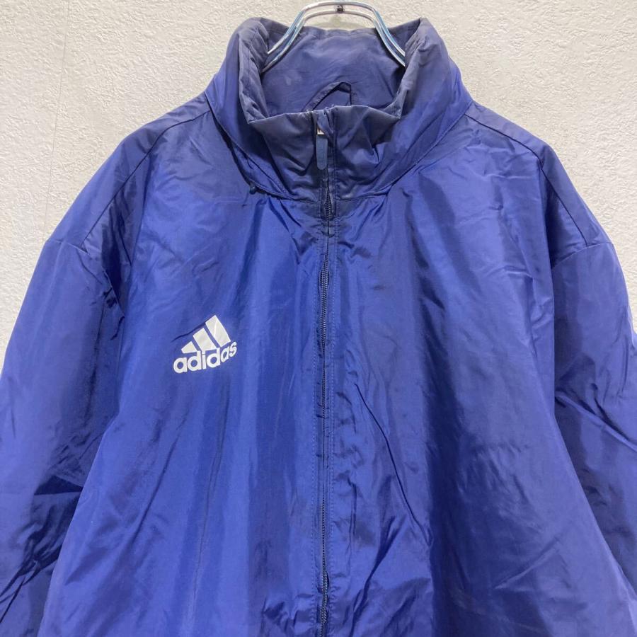 adidas ジップアップ ナイロンジャケット XL ネイビー