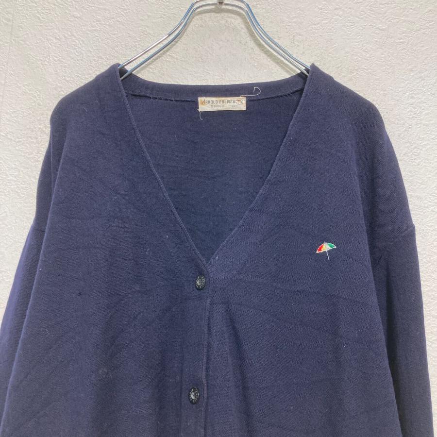 ARNOLD PALMER ニット セーター カーディガン レディース XL ネイビー 