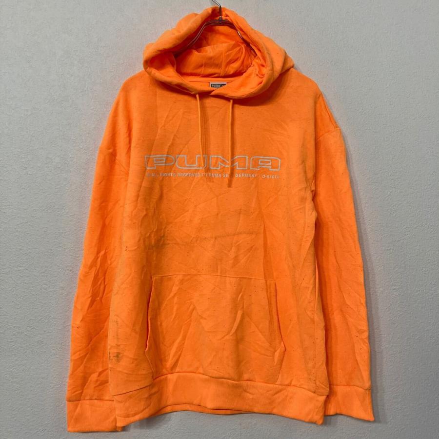 PUMA ロゴ スウェット パーカー プーマ XS オレンジ スポーツ ポケット