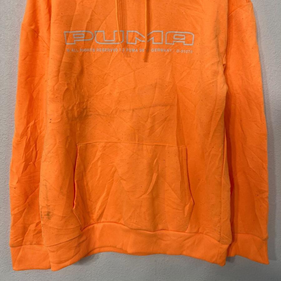 PUMA ロゴ スウェット パーカー プーマ XS オレンジ スポーツ ポケット