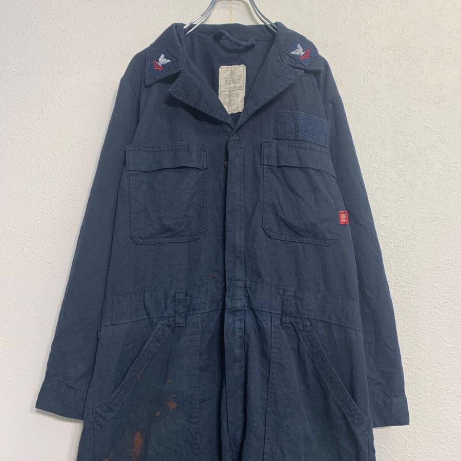 U.S.NAVY 長袖 ツナギ 40R ネイビー ミリタリー ワークウェア 作業服