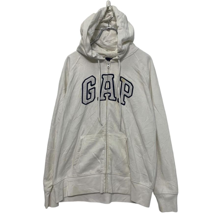GAP ロゴ スウェット パーカー ギャップ L キッズ 150〜 ホワイト