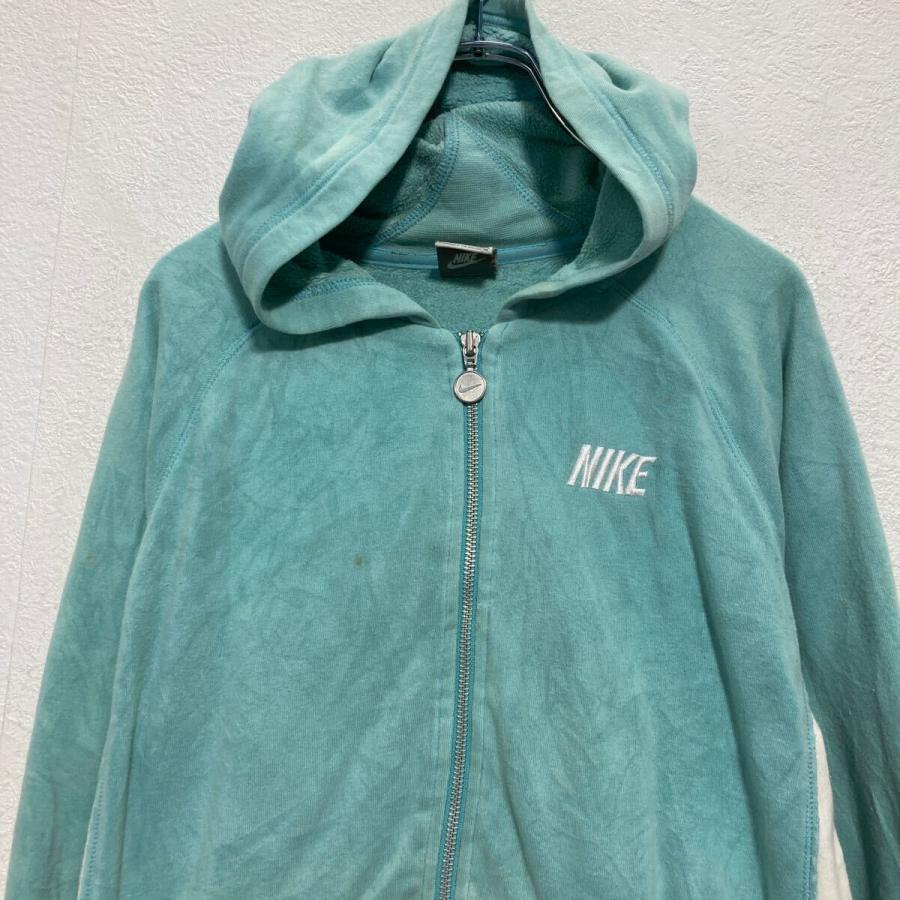 NIKE ジップアップ ロゴスウェット パーカー レディース M ミント