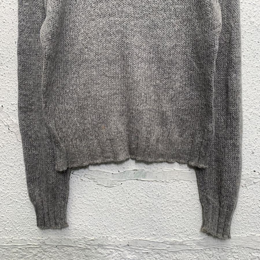 SISLEY Vネック ニット セーター レディース L〜 グレー 古着卸