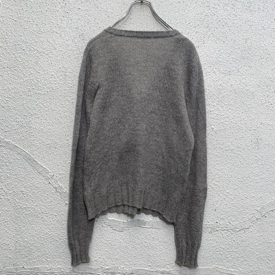 SISLEY Vネック ニット セーター レディース L〜 グレー 古着卸