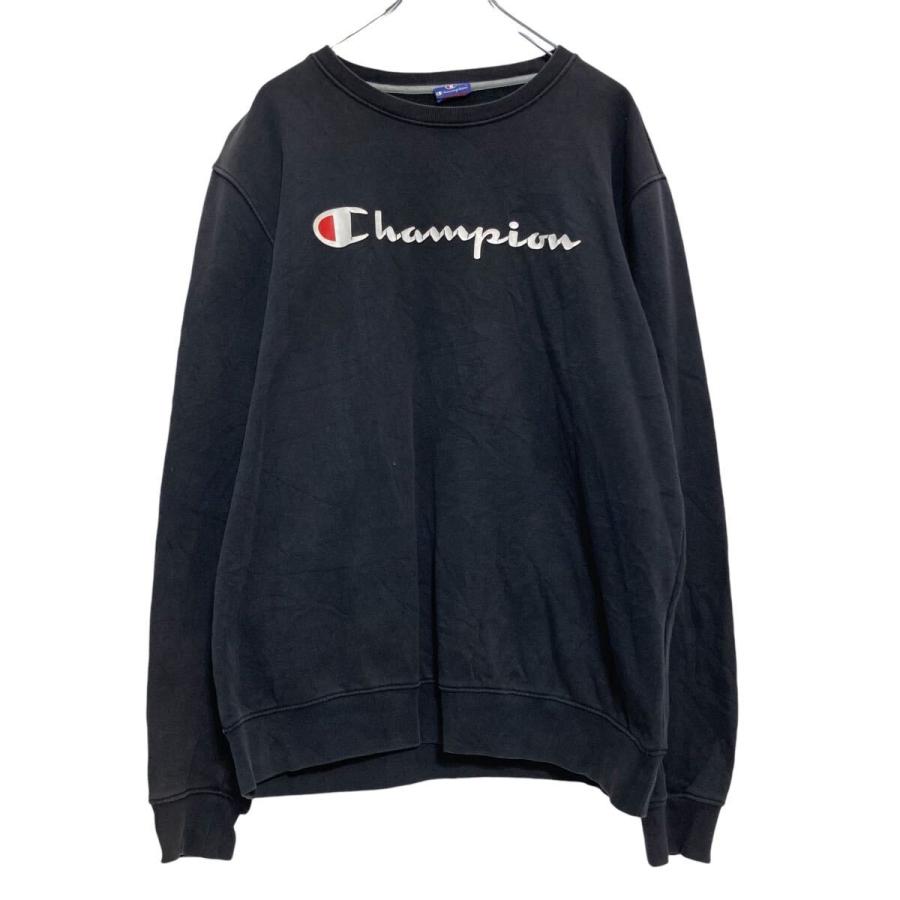 Champion ロゴ スウェット トレーナー チャンピオン L サイズ ブラック 