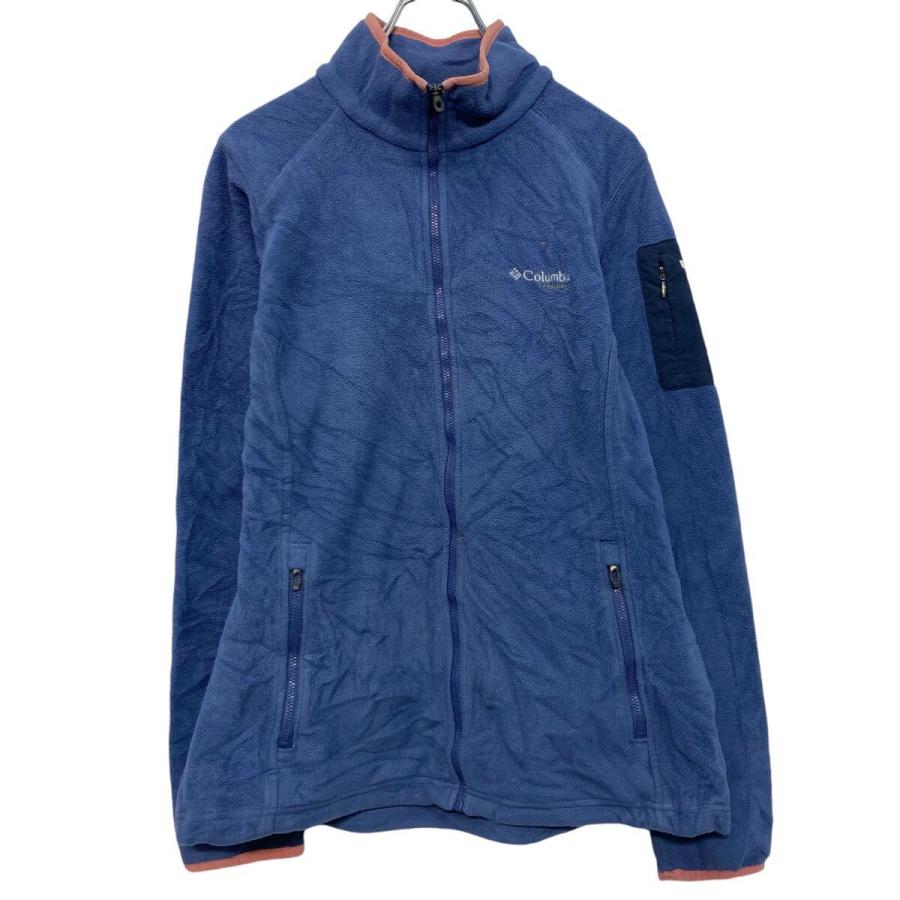 Columbia フリース ジャケット コロンビア L ブルー フルジップ 