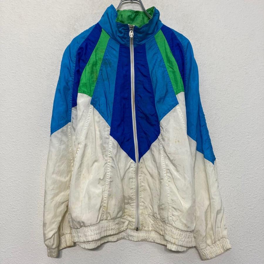 LAVON ナイロン ジャケット L レディース ホワイト ブルー ラボン