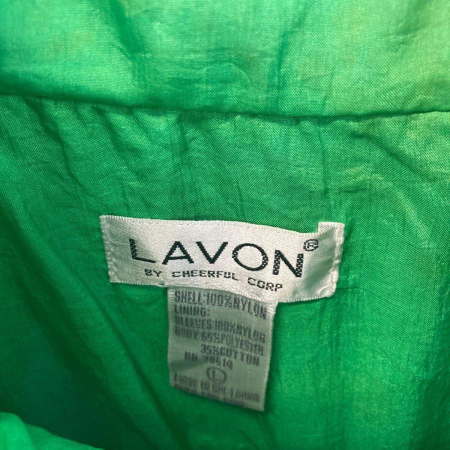 LAVON ナイロン ジャケット L レディース ホワイト ブルー ラボン 