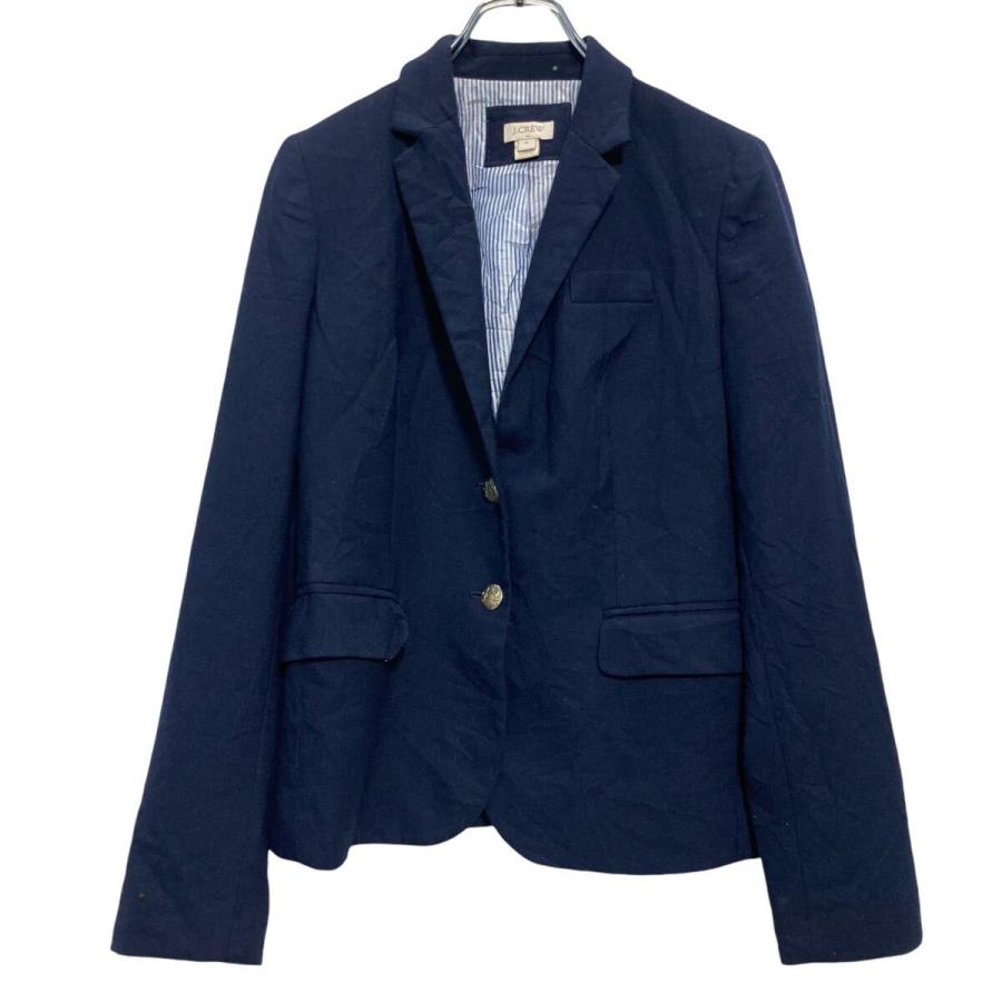 J.CREW テーラード ジャケット ジェークルー 4 M サイズ 程 ネイビー 