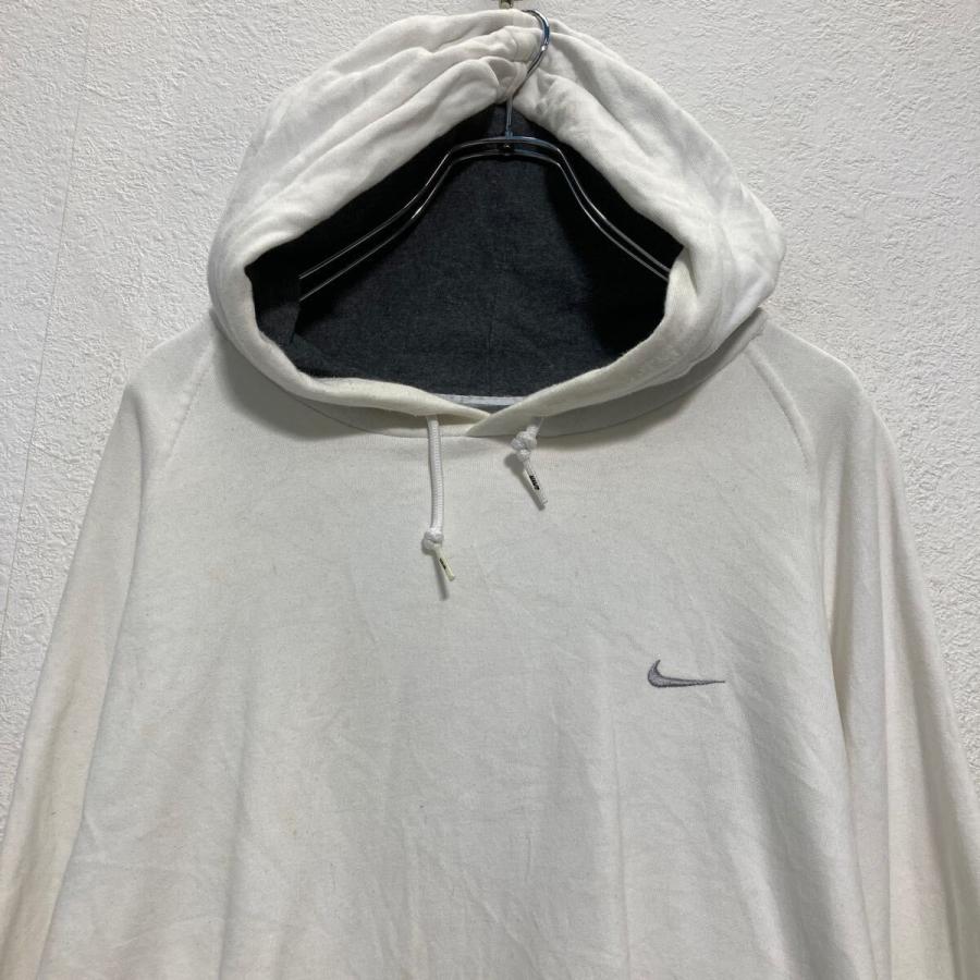 NIKE スウェットパーカー ビッグロゴ ナイキ ベージュ ビッグプリント