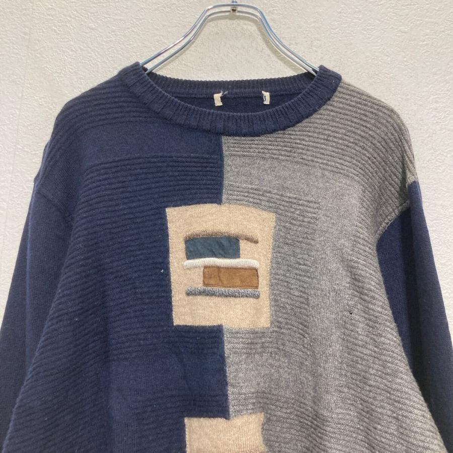 ニット セーター XL〜 ネイビー グレー 古着卸 アメリカ仕入 a610-6554