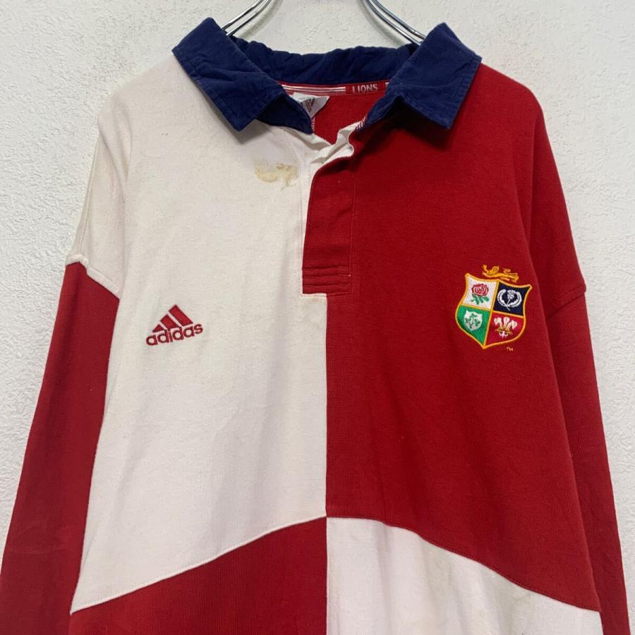 adidas ロゴ スウェット トレーナー アディダス 2XL レッド ホワイト