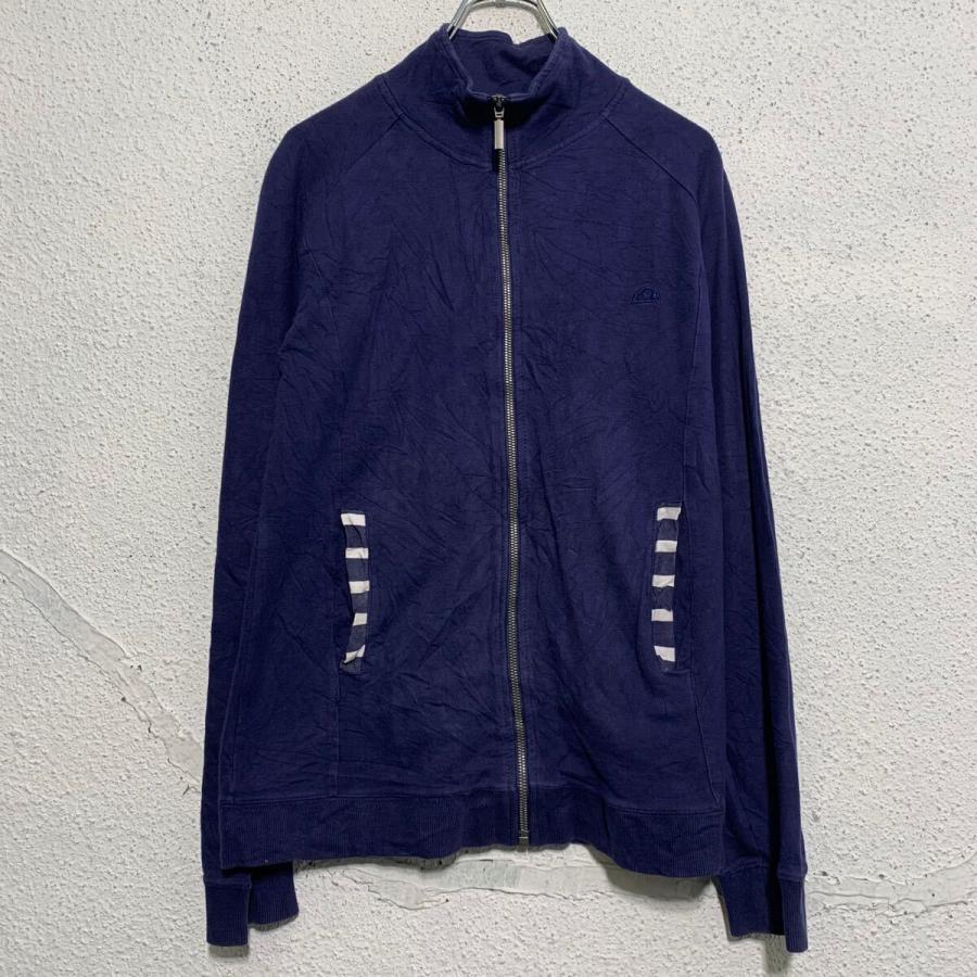 ellesse ロゴ スウェット トレーナー エレッセ S ネイビー フルジップ 
