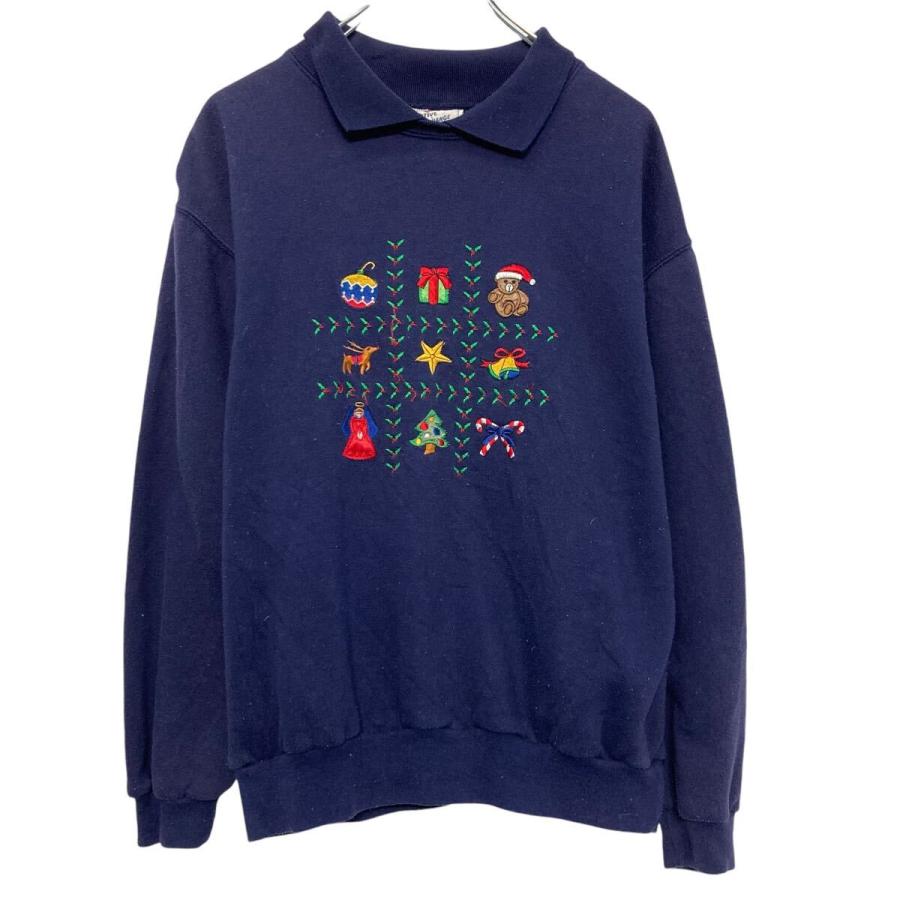 ACTIVE EXCHANGE プリント スウェット トレーナー レディース S