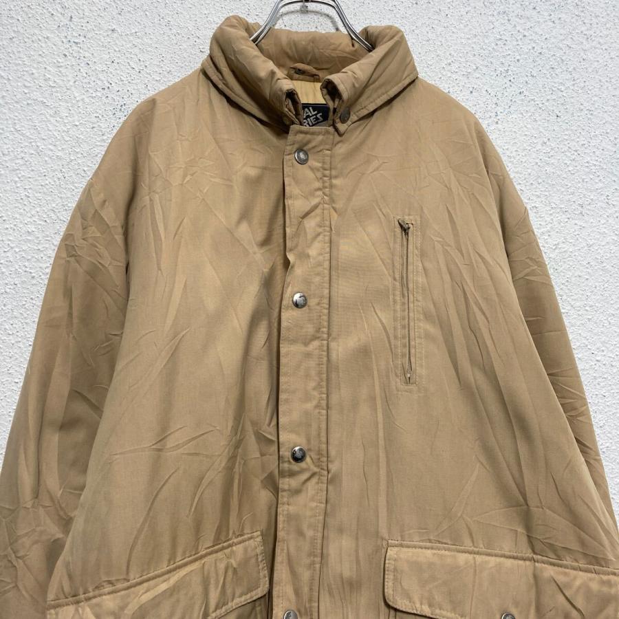 SURVIVAL SERIES ナイロン ダウン ジャケット L ベージュ スナップ