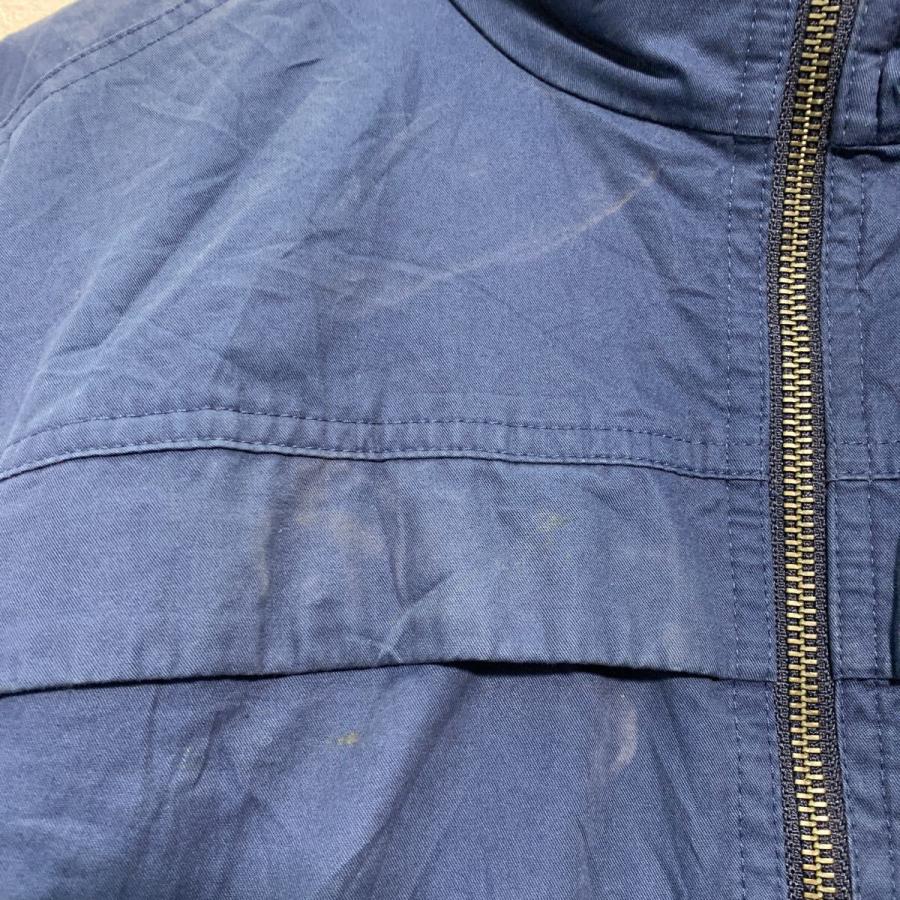 ワーク ジャケット M ネイビー フルジップ ポケット付き 古着卸
