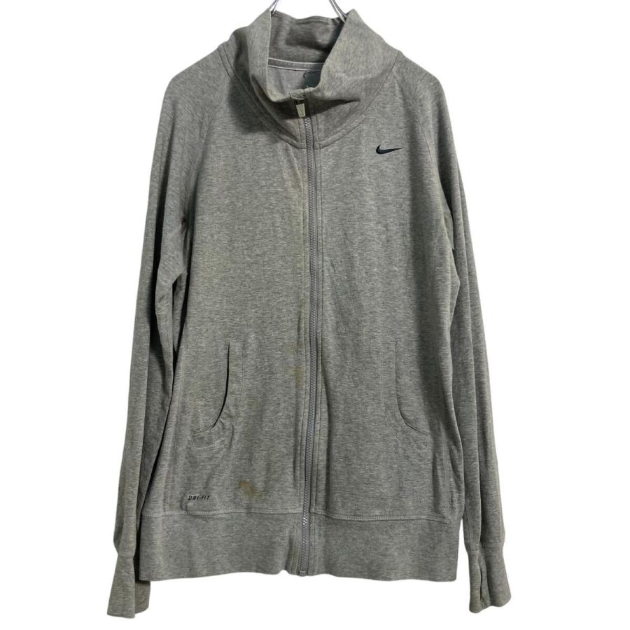 NIKE ロゴ スウェット トレーナー ナイキ S~ グレー フルジップ 