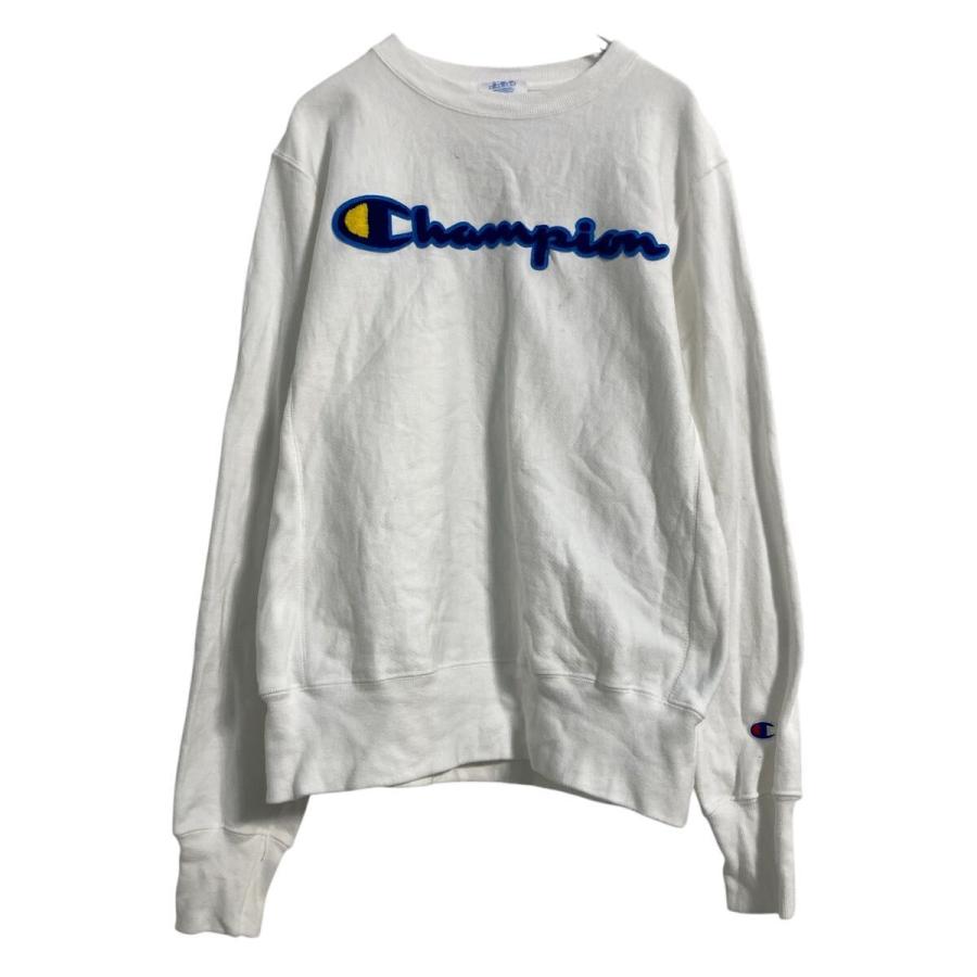 Champion ロゴ スウェット トレーナー S ホワイト チャンピオン