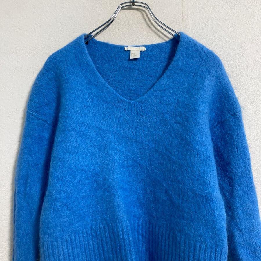 H&M アルパカ混 ニット セーター レディース XS ブルー エイチアンド
