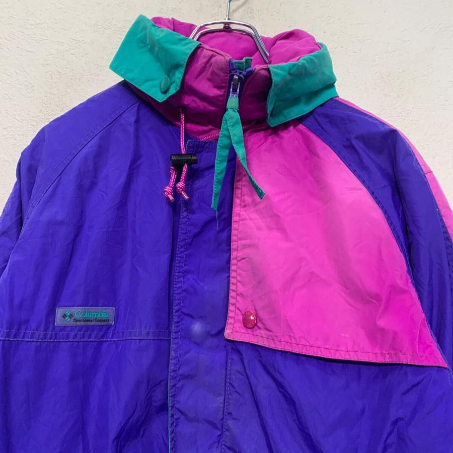 Columbia ナイロン ジャケット コロンビア L ブルー ピンク グリーン