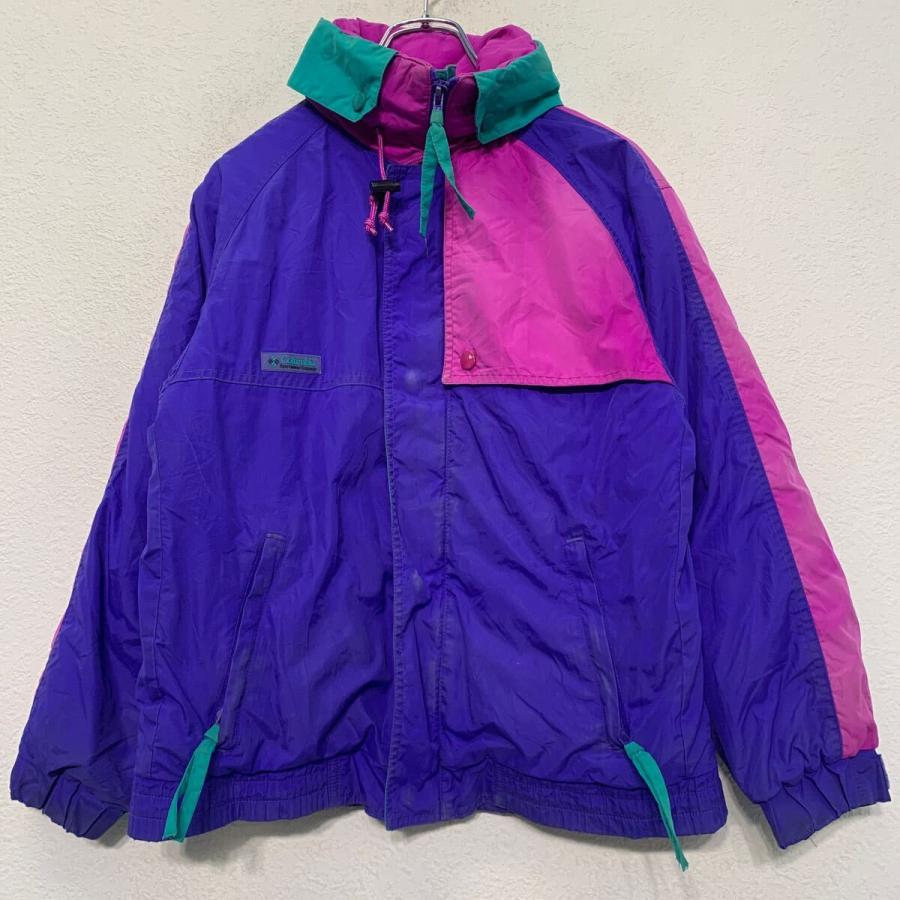 Columbia ナイロン ジャケット コロンビア L ブルー ピンク グリーン