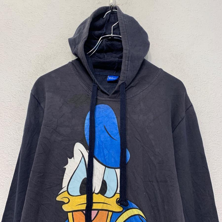 Disney キャラクター スウェット パーカー ディズニー M ブラック