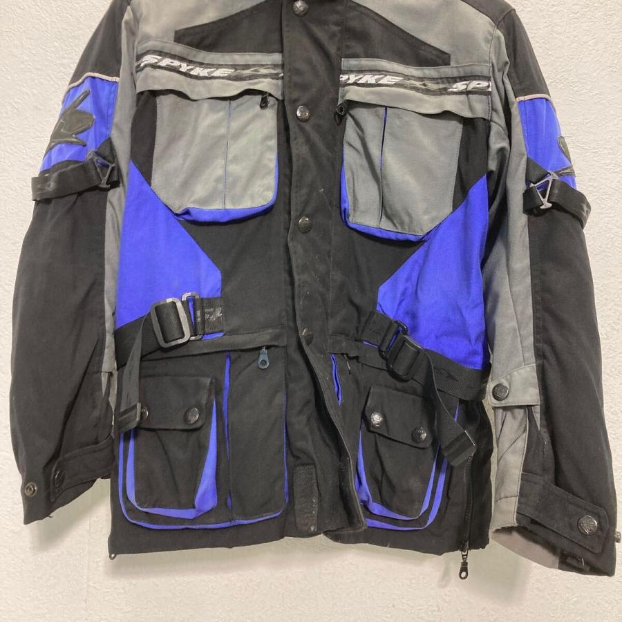 SPYKE モーターサイクルジャケット XS ブラック ブルー バイク