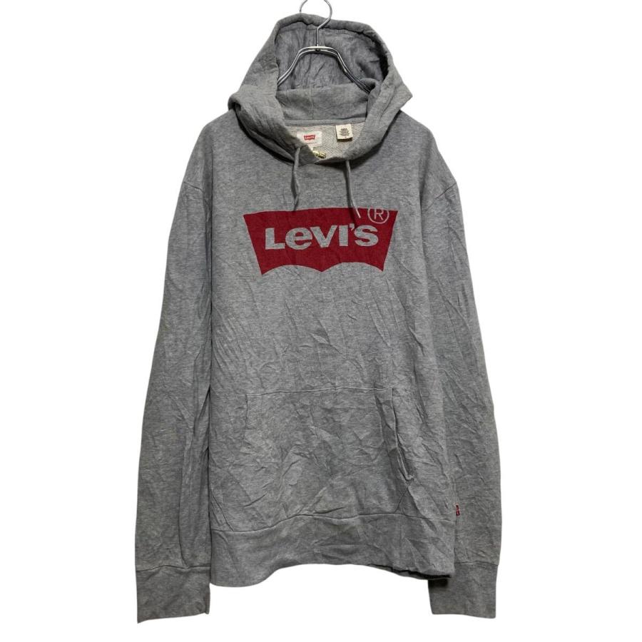 Levi's ロゴ スウェット パーカー リーバイス M グレー プルオーバー