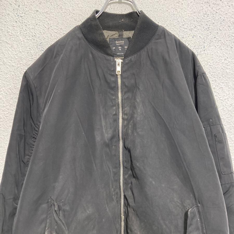 Bershka ジャケット ベルシュカ L ブラック ブルゾン フルジップ Bershka ジャケット ベルシュカ L ブラック ブルゾン フルジップ