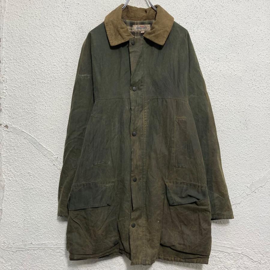 Antartex オイルドジャケット S モスグリーン 襟コーデュロイ 裏