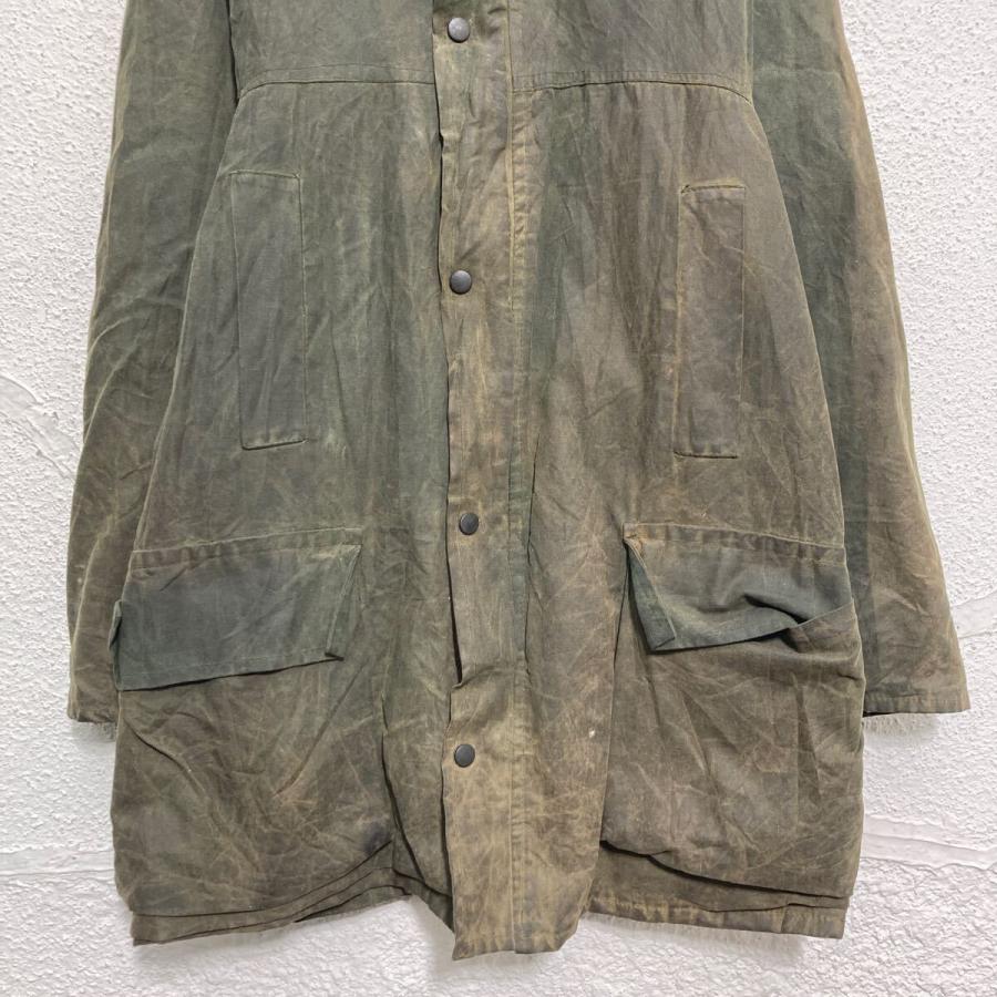 Antartex オイルドジャケット S モスグリーン 襟コーデュロイ 裏