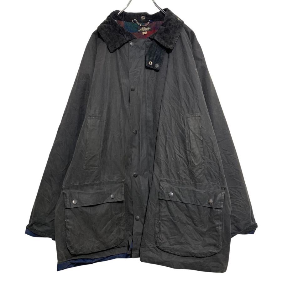 s.Oliven オイルドジャケット XL ブラック ビッグサイズ 裏地チェック