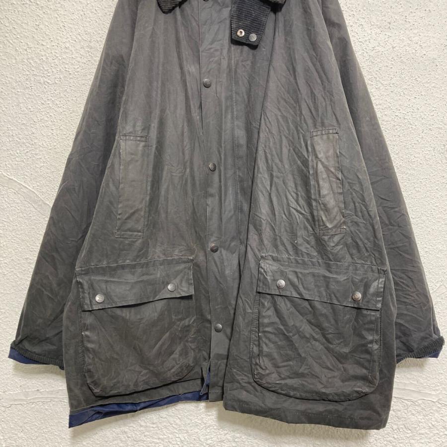 s.Oliven オイルドジャケット XL ブラック ビッグサイズ 裏地チェック