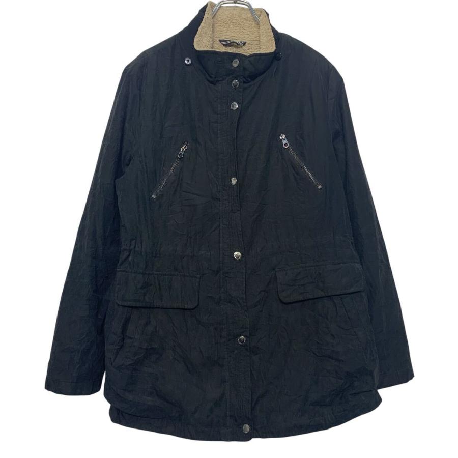 NAUTICA ジャケット ノーティカ XL ブラック ジップアップ スナップ 