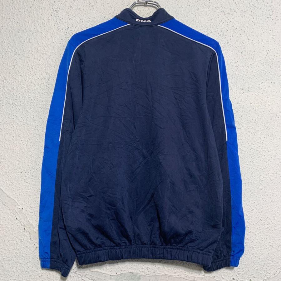 NIKE ロゴジャージ ナイキ L ブラック ブルー ジップアップ ポケット