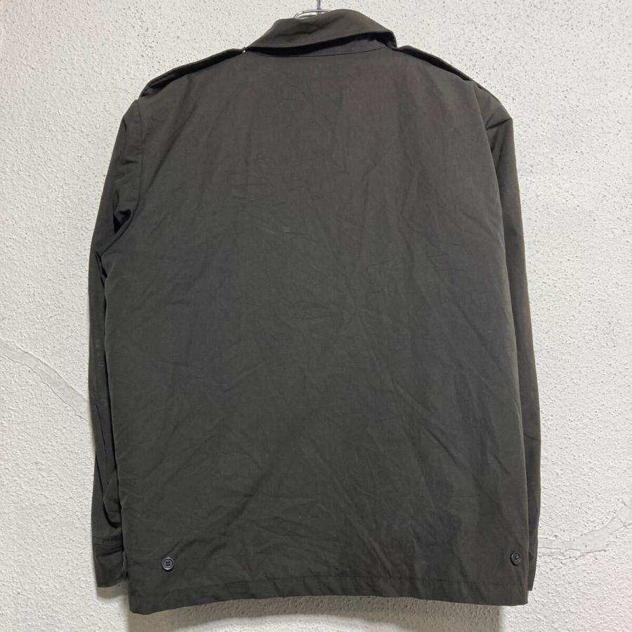 ワークジャケット XL 程 ブラック ジップアップ エポレット ポケット