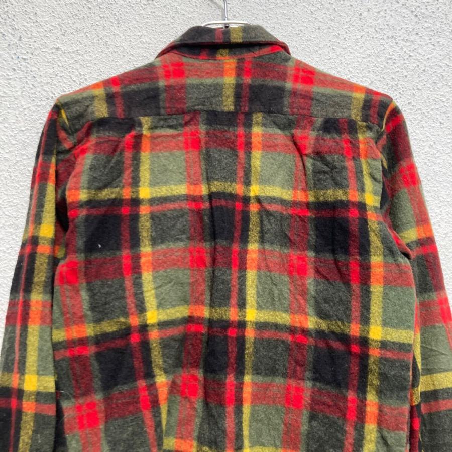 WOOLRICH 長袖 チェックシャツ S ウールリッチ レッド グレー マルチ