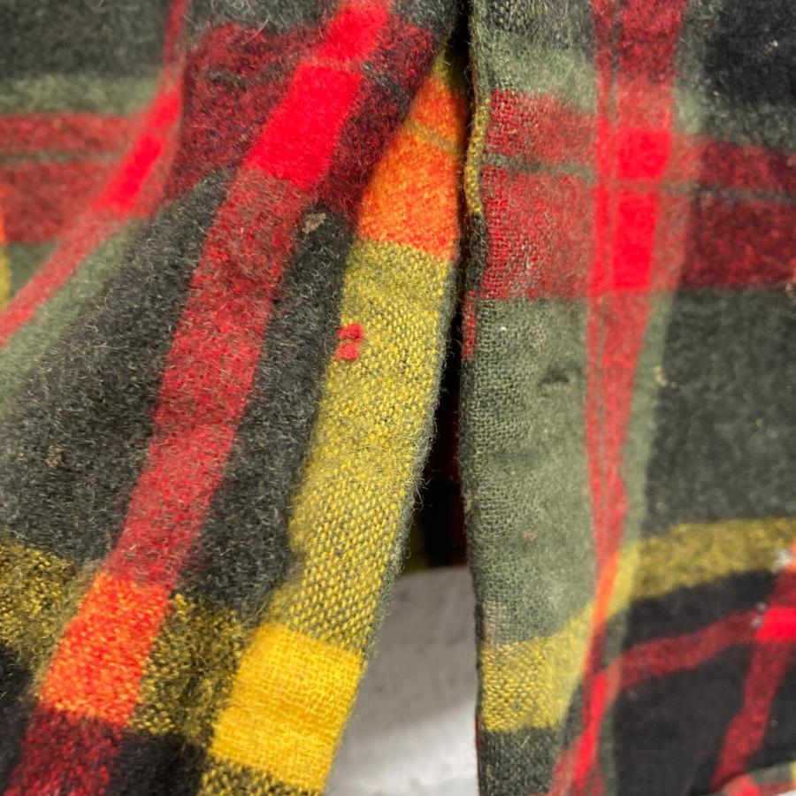 WOOLRICH 長袖 チェックシャツ S ウールリッチ レッド グレー マルチ