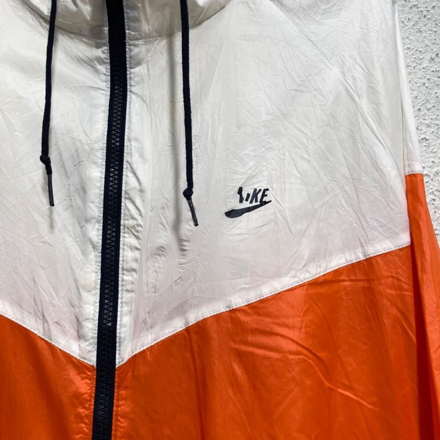 NIKE ナイロン ジャケット ナイキ XXL ホワイト オレンジ ビッグサイズ
